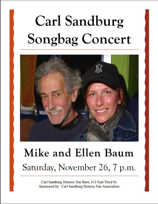 Mike Baum - Songbag Concert - Saturday, November 26, 2016 - 7pm