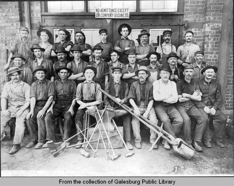 C. B. & Q. blacksmith crew, ca. 1908