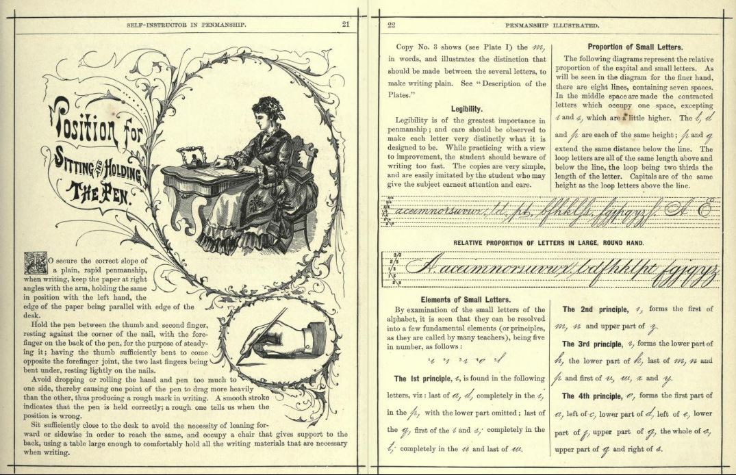 Hill's handwriting guide - 1888