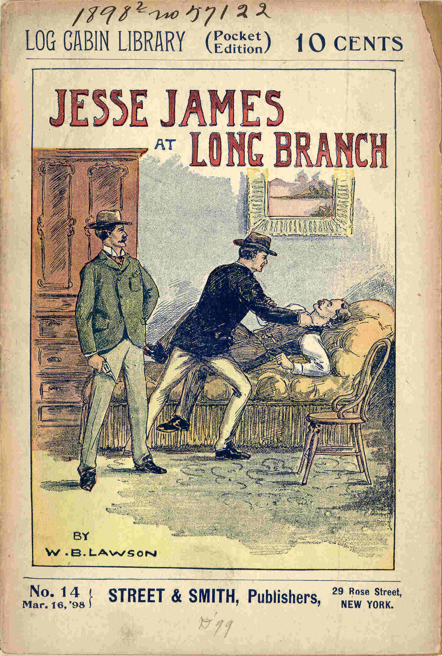 Jesse James at Long Branch - Dime Novel - March 16, 1898