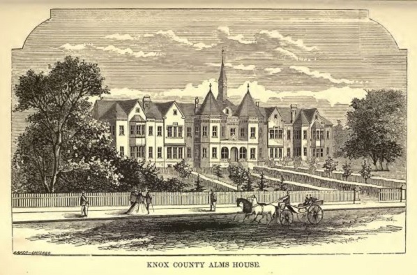Knox County Almshouse, AKA Poor House, ca 1878.