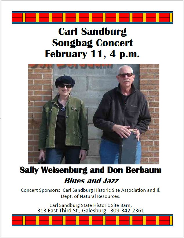 Songbag Concert - 11 Feb 2018 - 4:00pm - Sally Weisenburg & Don Berbaum, Blues & Jazz