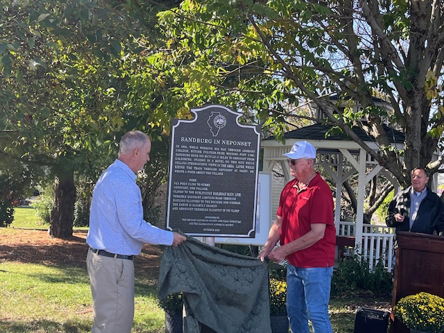 Sandburg in Neponset Plaque Dedication Ceremony, Oct 3, 2024