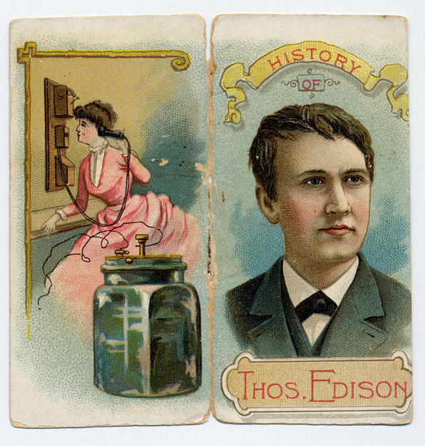 Duke Cigarette Card for Thomas A. Edison